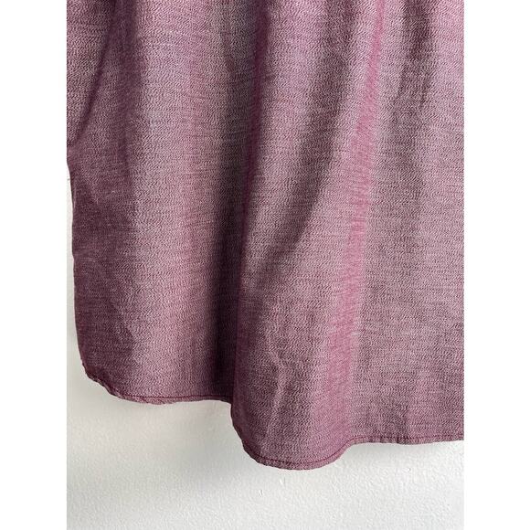 Western Button Up Shirt Mens Size 2XL Short Sleeve Burgundy Casual Shirt - Picture 8 of 12